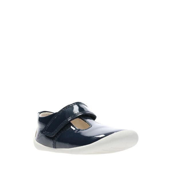 Clarks Girls Roamer Go Toddler Casual Shoes Navy | CA-3045678